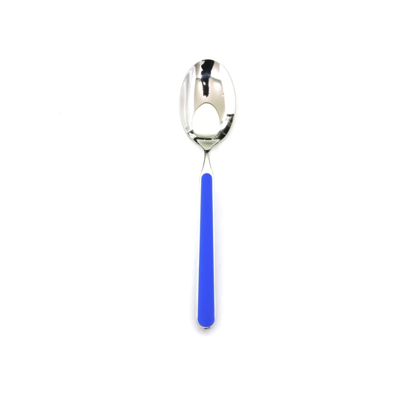 The Fantasia Table Spoon from Mepra in electric blue.
