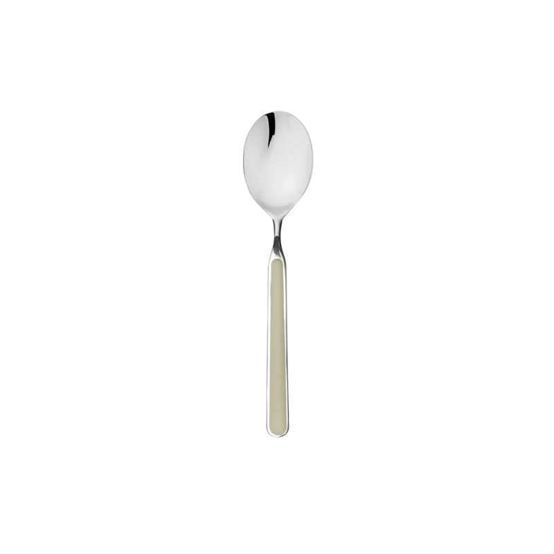 The Fantasia Table Spoon from Mepra in turtle dove.