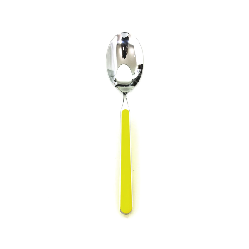 The Fantasia Table Spoon from Mepra in yellow.