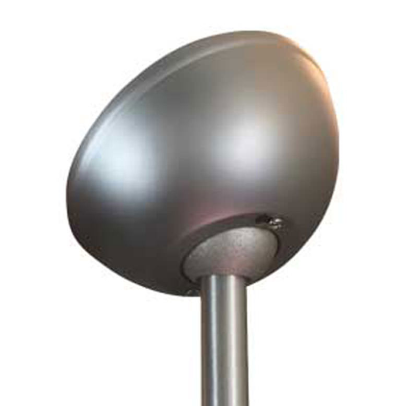 The 45 Degree Slope Kit from the Modern Fan Co. in bright nickel.