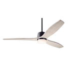 The Arbor DC LED - 54" ceiling fan by Modern Fan Co. with the dark bronze body and whitewash blades.