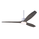 The Arbor DC LED - 54" ceiling fan by Modern Fan Co. with the gloss white body and graywash blades.