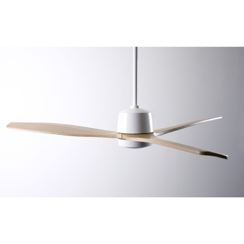 The Arbor DC LED - 54" ceiling fan by Modern Fan Co. suspended from the ceiling in a lifestyle shot.