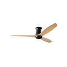 The Arbor Flush DC - 54" ceiling fan from The Modern Fan Co. with the dark bronze body and maple blades.
