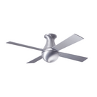 The Ball Flush ceiling fan from the Modern Fan Co. in brushed aluminum with aluminum blade color.
