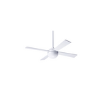 The Ball ceiling fan from Modern Fan Co. with the 42" span, gloss white body and white color blades.