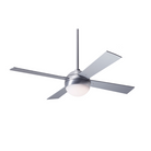 The Ball LED - 42" by Modern Fan Co in brushed aluminum with aluminum blades.