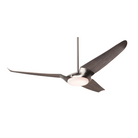 The IC/Air3 DC - 56″ from Modern Fan Co. with the LED option. Shown is the bright nickel body and graywash blades.