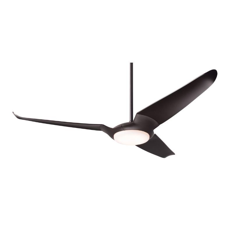 The IC/Air3 DC - 56″ from Modern Fan Co. with the LED option. Shown is the dark bronze body and dark blades.