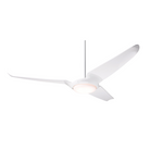 The IC/Air3 DC - 56″ from Modern Fan Co. with the LED option. Shown is the gloss white body and white blades.