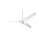 The Torsion 17W LED - 62" by Modern Fan Co. with the gloss white body and whitewash blades.