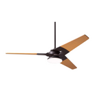 The Torsion 20W LED - 52" from The Modern Fan Co. Shown is the dark bronze body and maple blades.