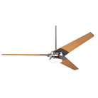 From Modern Fan Co. the Torsion 20W LED - 62" with the bright nickel body and maple blades.