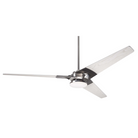 From Modern Fan Co. the Torsion 20W LED - 62" with the bright nickel body and whitewash blades.