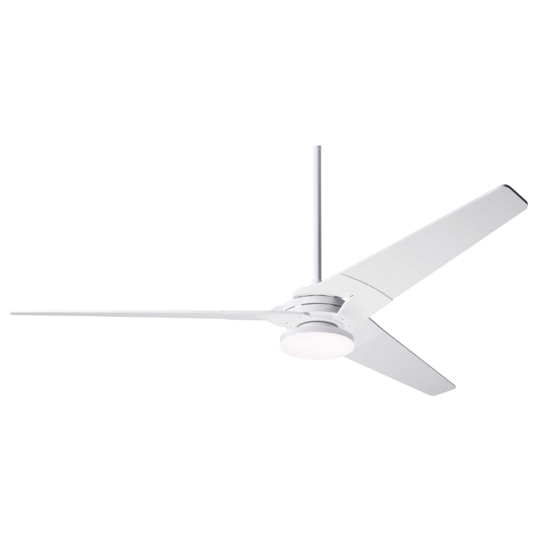 From Modern Fan Co. the Torsion 20W LED - 62" with the gloss white body and white blades.