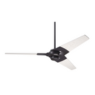 The Torsion - 52" from The Modern Fan Co. with dark bronze body and whitewash plywood blades.