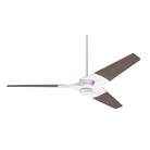 The Torsion - 52" from The Modern Fan Co. with gloss white body and graywash plywood blades.