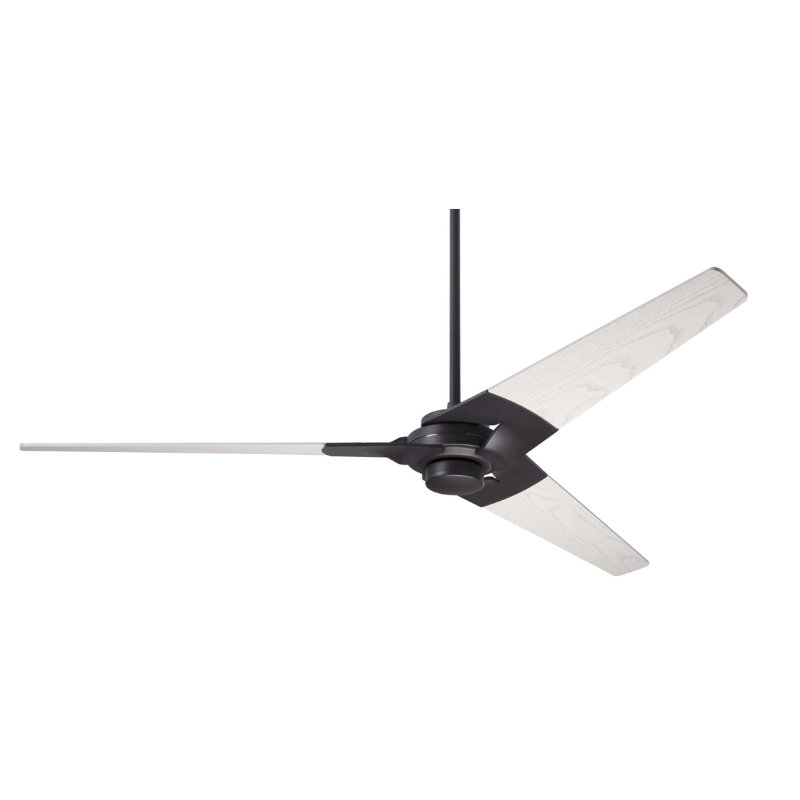 The Torsion - 62" from Modern Fan Co. with the dark bronze body and whitewash blades.