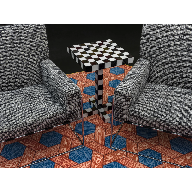 The Chess Table from Moooi in a lounge.
