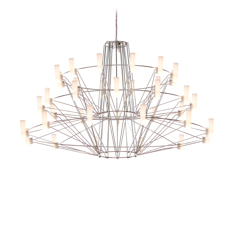The small Coppélia Suspended from Moooi in chrome.