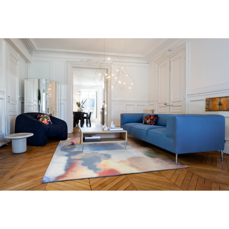 The Flock of Light by Moooi in a lounge.