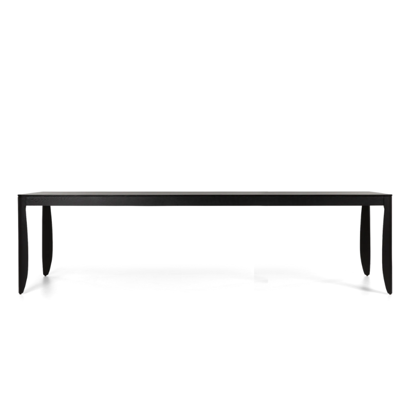 The 110 inch Monster Table from Moooi in black stained color.