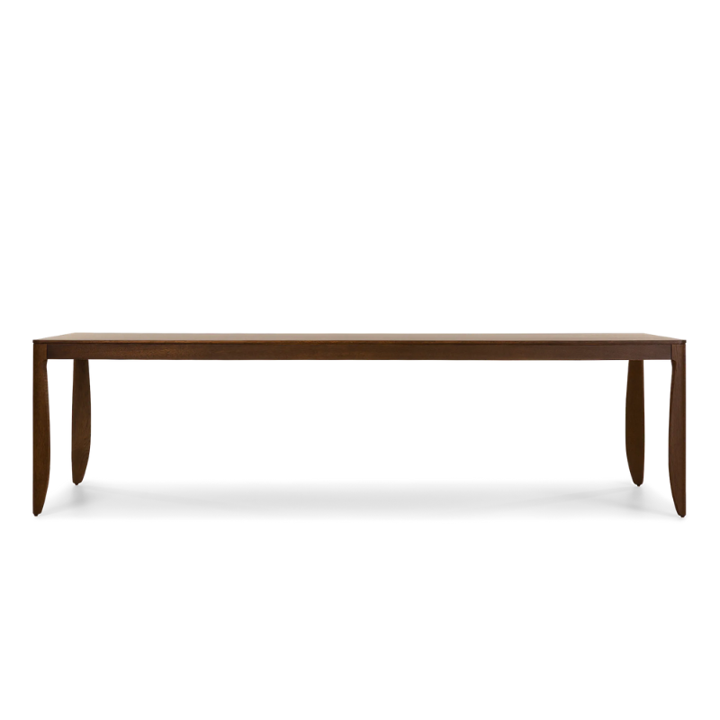 The 110 inch Monster Table from Moooi in cinnamon stained color.