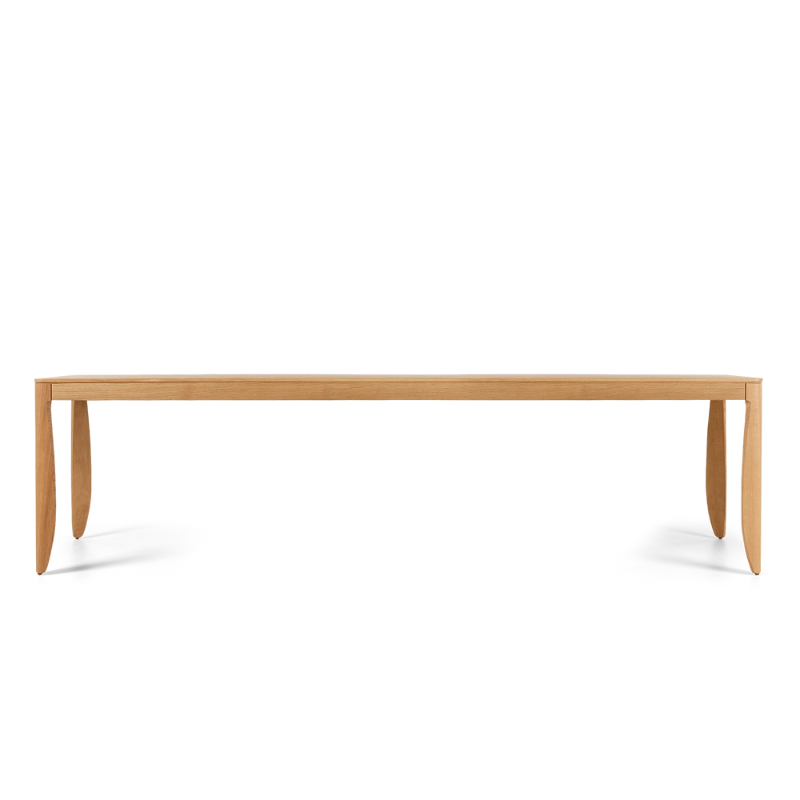 The 110 inch Monster Table from Moooi in natural oil stained color.