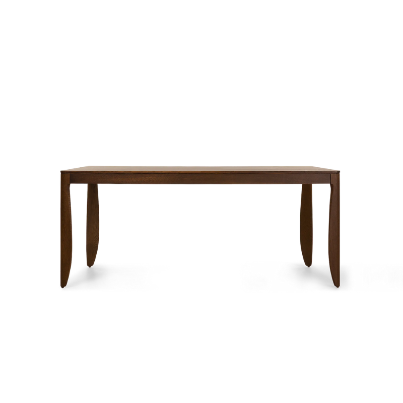 The 70 inch Monster Table from Moooi in cinnamon stained color.