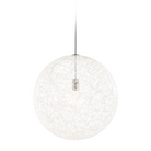 The small Random II Pendant from Moooi in white.