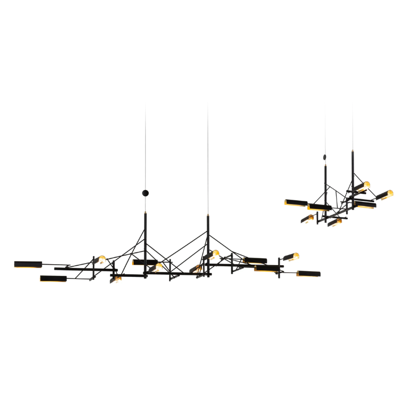 The Tinkering Linear Suspension Light by Moooi.