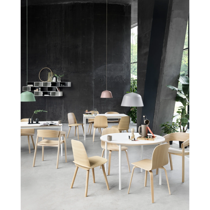 The Ambit Pendant Lamp from Muuto in a cafe.