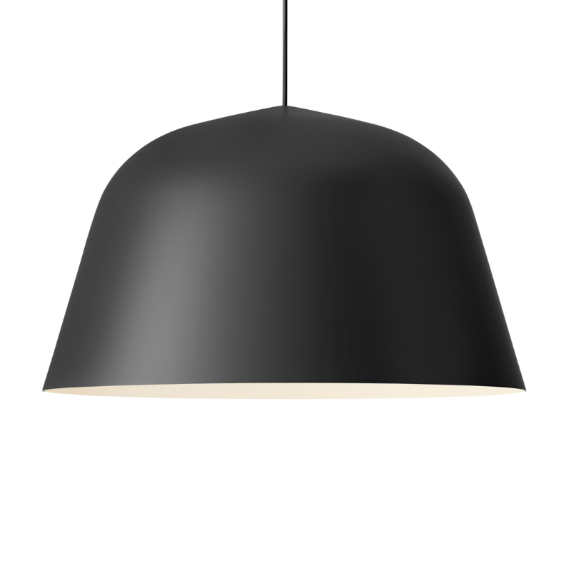 The large Ambit Pendant Lamp from Muuto in black.