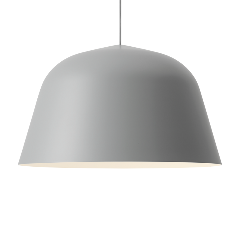 The large Ambit Pendant Lamp from Muuto in grey.