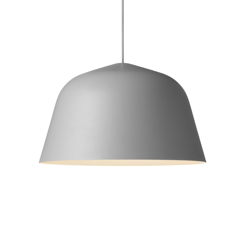 The medium Ambit Pendant Lamp from Muuto in grey.