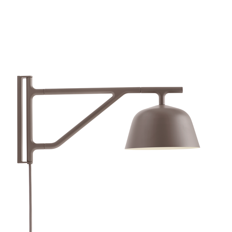 The Ambit Wall Lamp from Muuto in taupe.