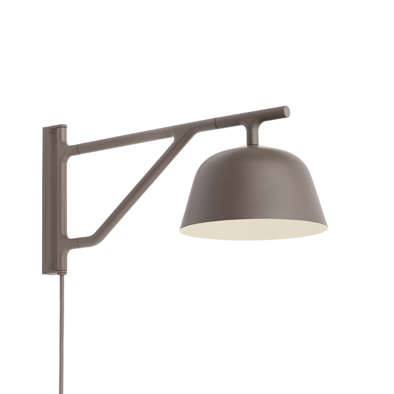 The Ambit Wall Lamp from Muuto in taupe.