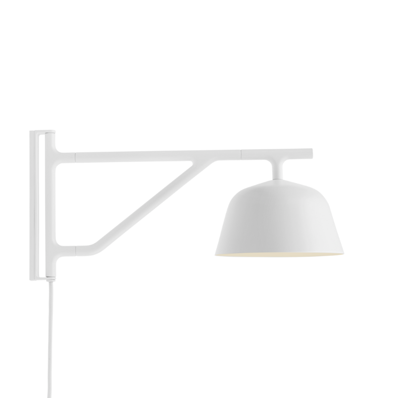 The Ambit Wall Lamp from Muuto in white.