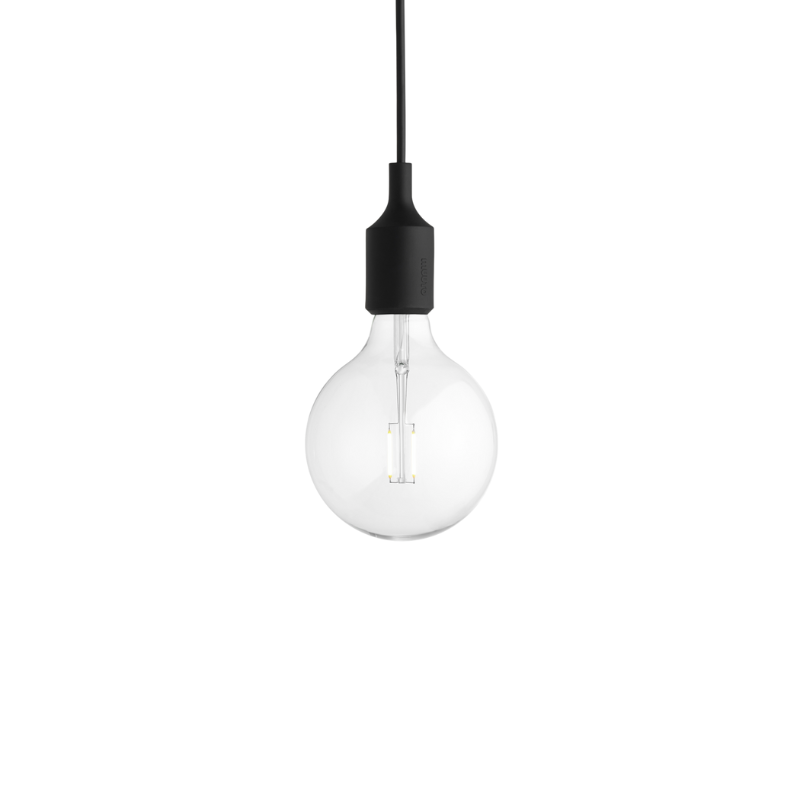 The E27 Pendant Lamp from Muuto in black.