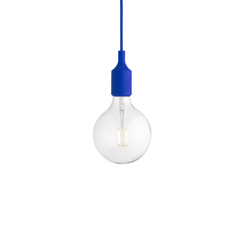 The E27 Pendant Lamp from Muuto in blue.