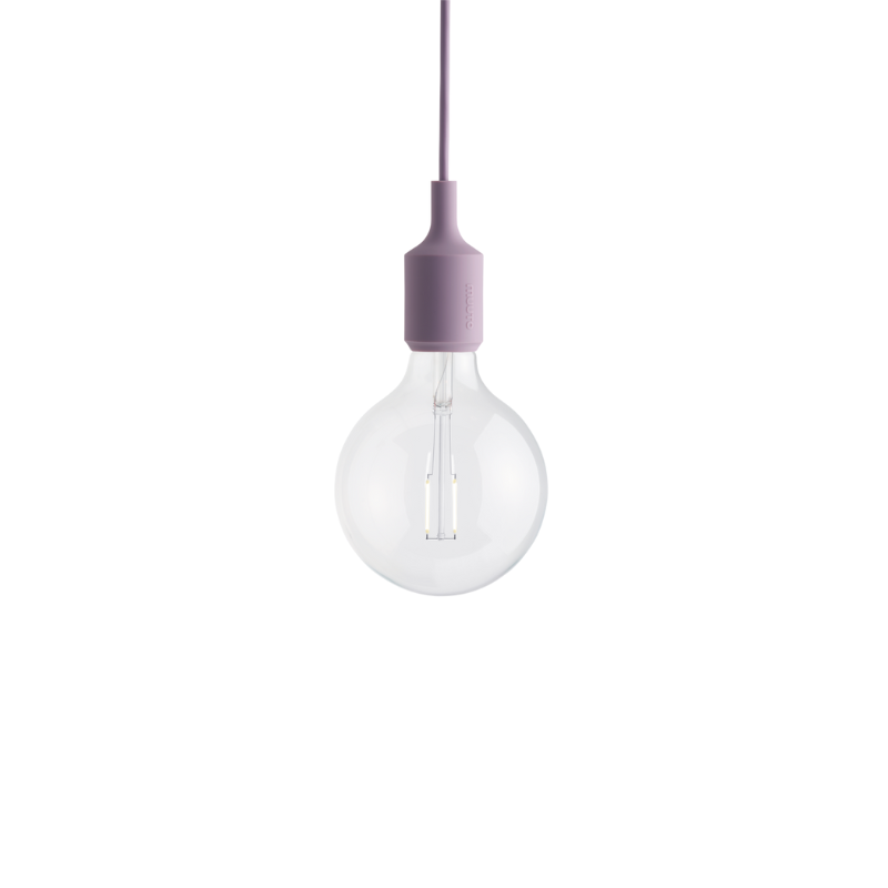 The E27 Pendant Lamp from Muuto in dusty lilac.
