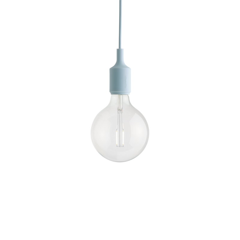 The E27 Pendant Lamp from Muuto in light blue.