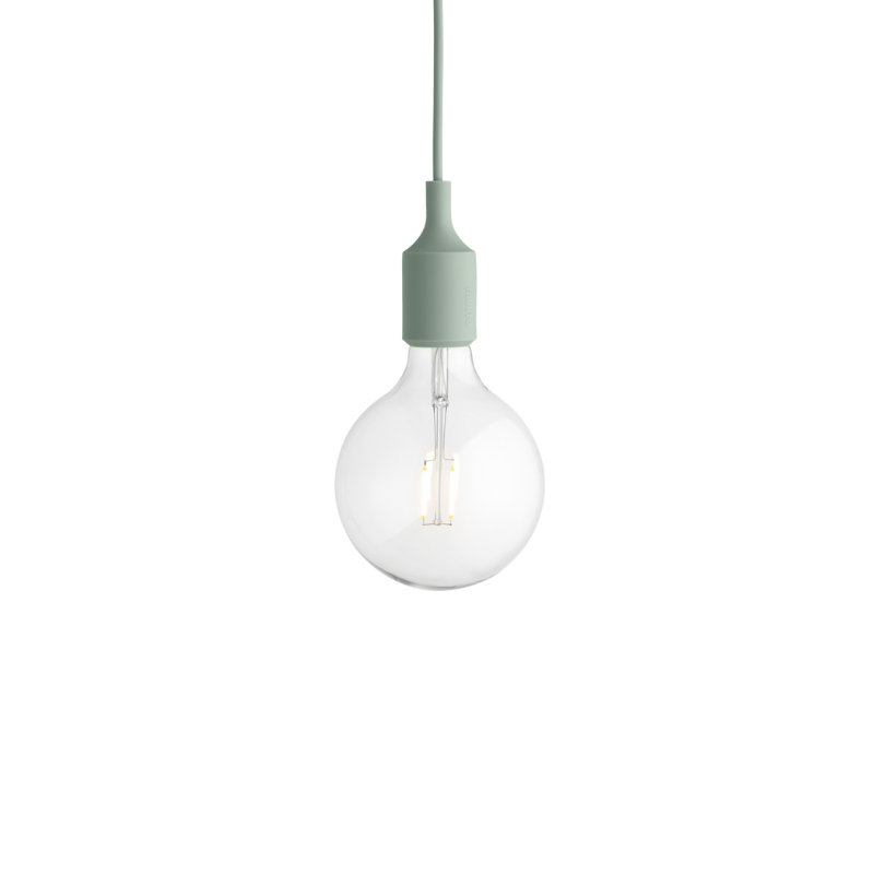 The E27 Pendant Lamp from Muuto in light green.