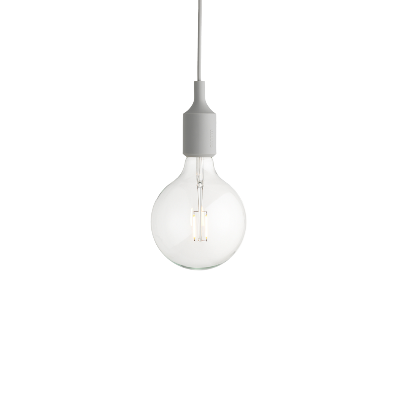 The E27 Pendant Lamp from Muuto in light grey.