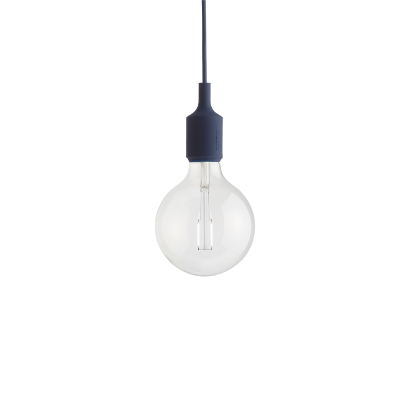 The E27 Pendant Lamp from Muuto in midnight blue.