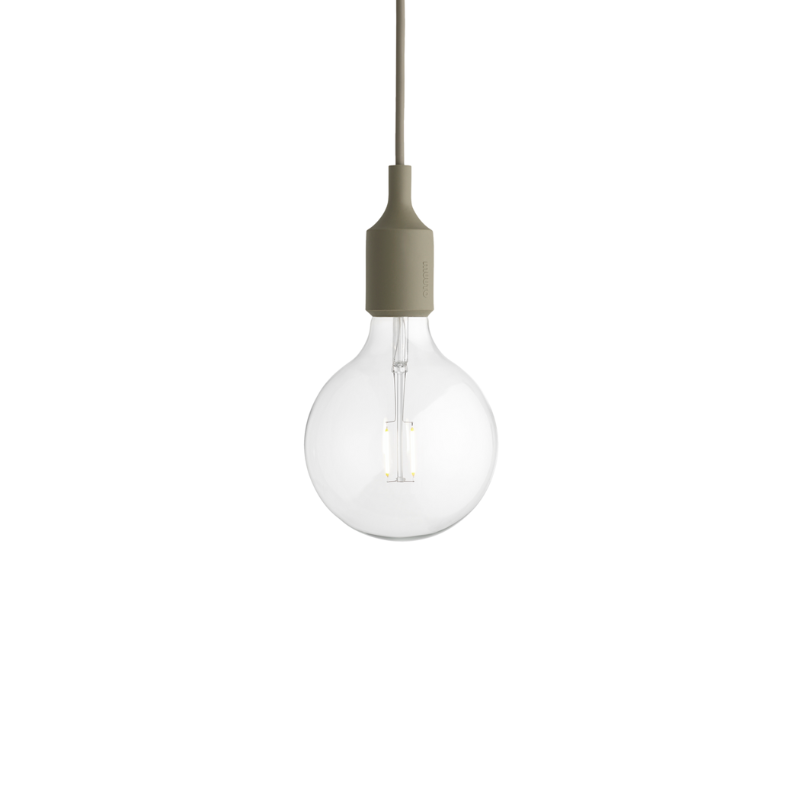 The E27 Pendant Lamp from Muuto in olive.
