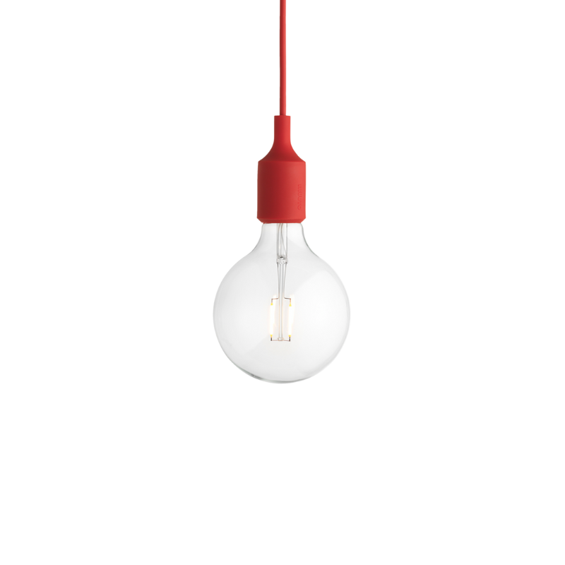 The E27 Pendant Lamp from Muuto in red.
