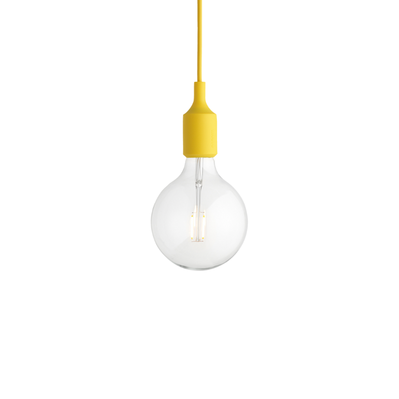 The E27 Pendant Lamp from Muuto in yellow.