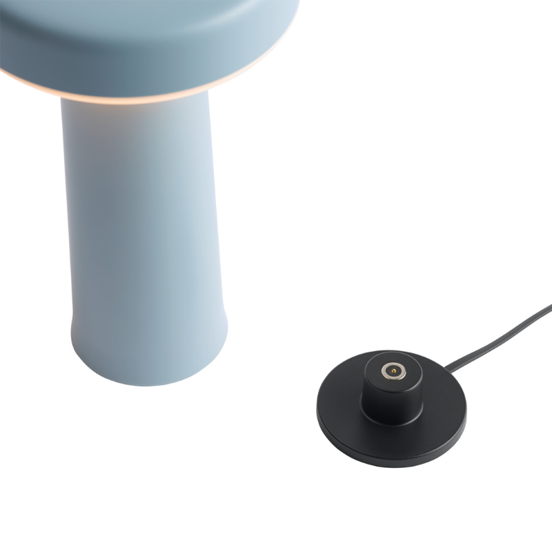 The Ease Portable Lamp from Muuto with the USB charging dock.