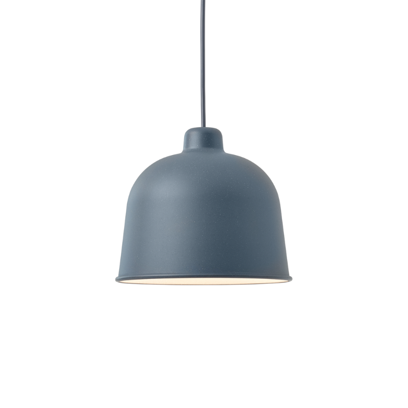 The Grain Pendant Lamp from Muuto in blue grey.
